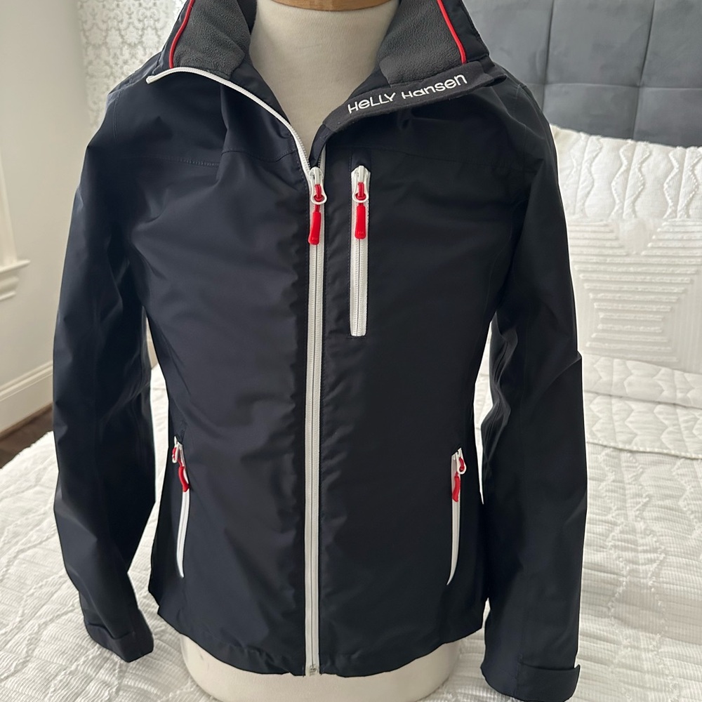 Helly Hansen Navy Jacket with Subtle Red Detail